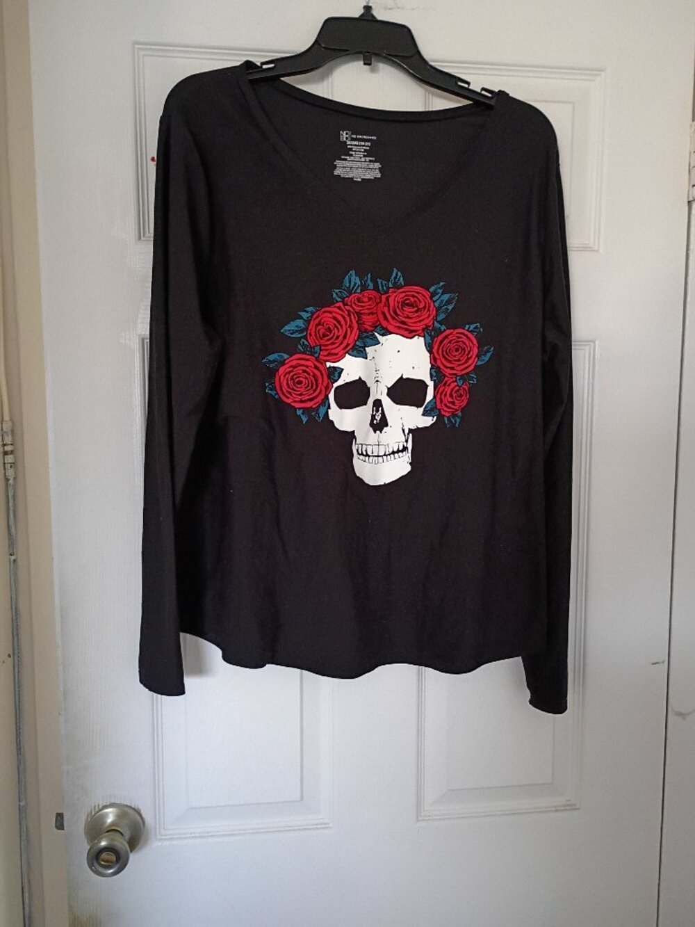 Day of the Dead Halloween Long Sleeved Top Size 2X